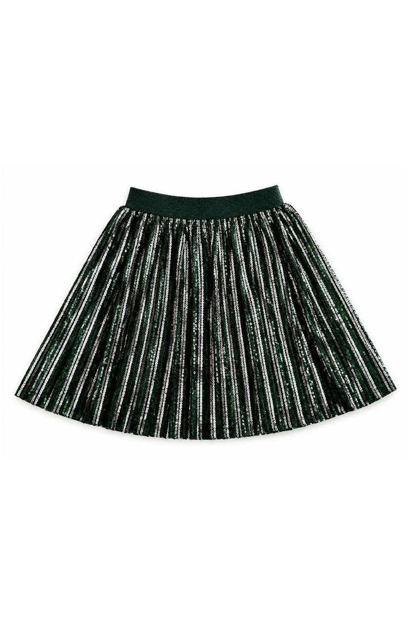 Candy Cane Sequin Striped Skirt