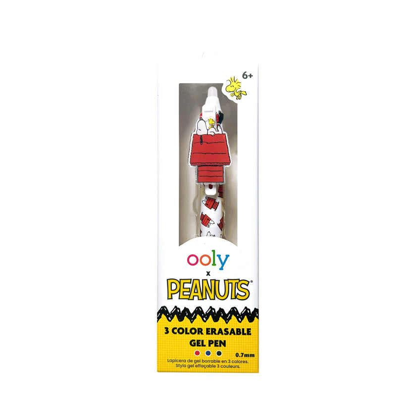 OOLY x Peanuts 3 Color Erasable Gel Pen - Snoopy & Woodstock