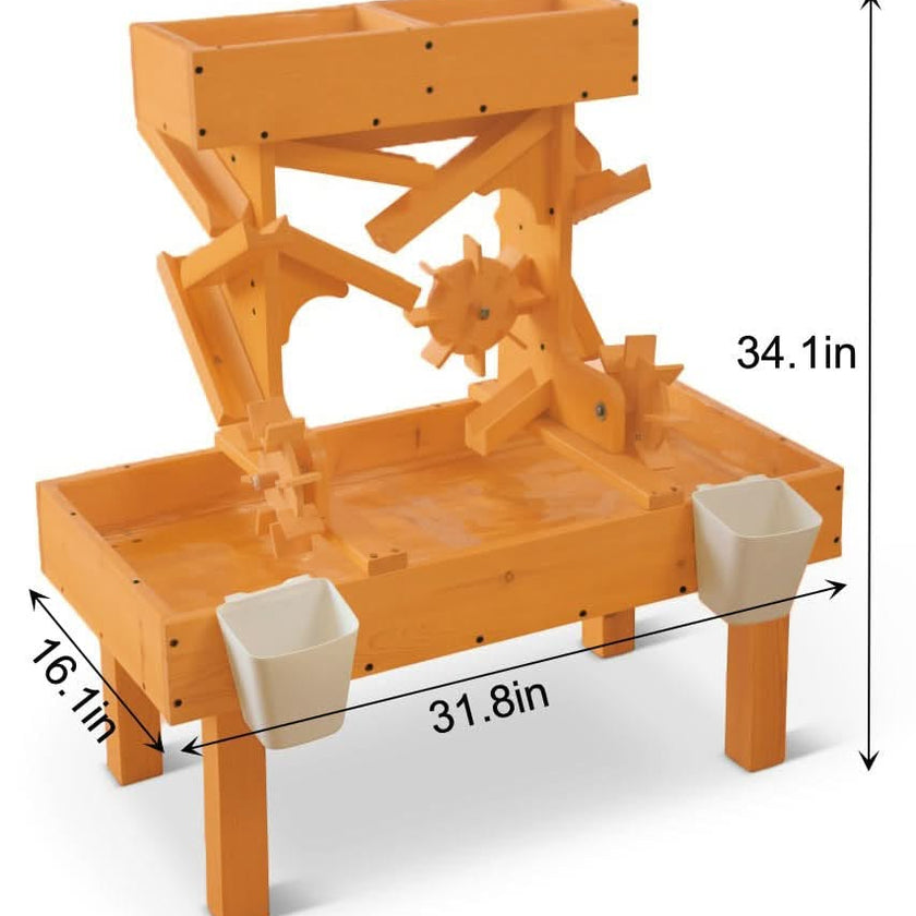 Outdoor Wooden Water Table for Toddlers | Kids’ Sensory Play Station