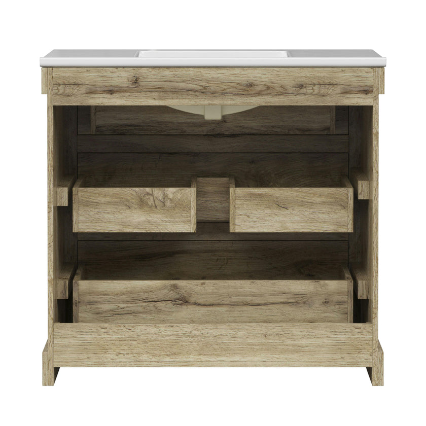Teamson Home Donovan 36" Single Bathroom Vanity with Two Drawers