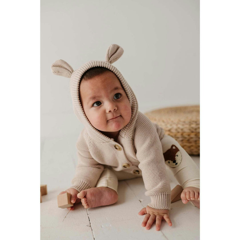 Baby Girl Knit Hoodie
