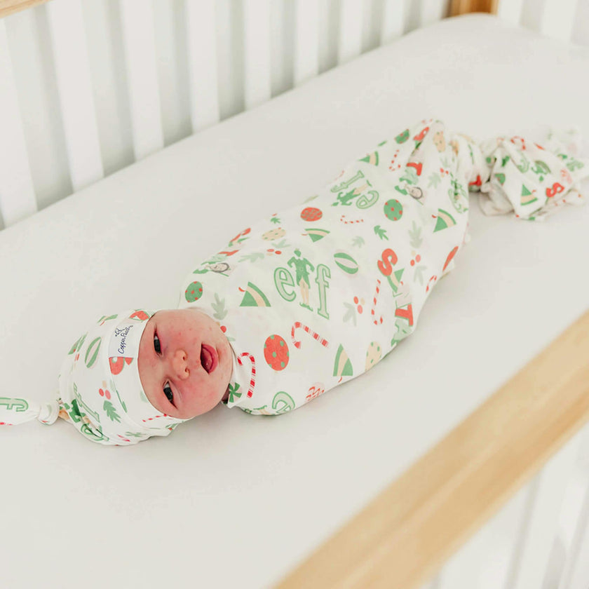 Knit Swaddle Blanket - Elf