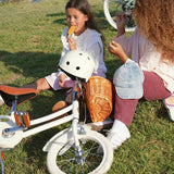 Banwood Classic 16 Inch Kids Bike Cream — Pedal Bicycle with Training Wheels Ages 4-7