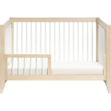 Sprout 4-in-1 Convertible Crib with Toddler Bed Conversion Kit in Washed Natural / White