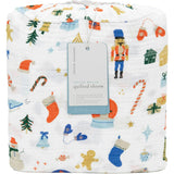 Cotton Muslin Quilted Throw - Christmas Time