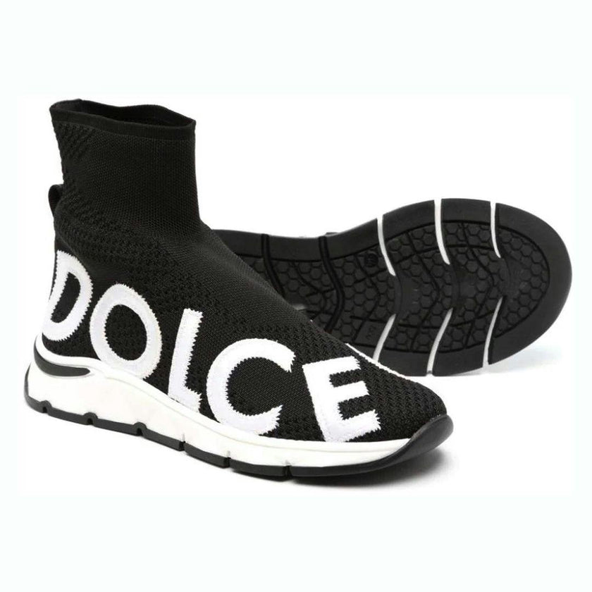 Black Mesh Sorrento High-Top Sneakers