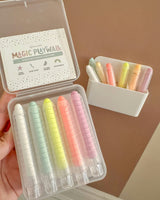 Dustless Chalk Crayons + Magnetic Holder Bundle for Magic Playwall