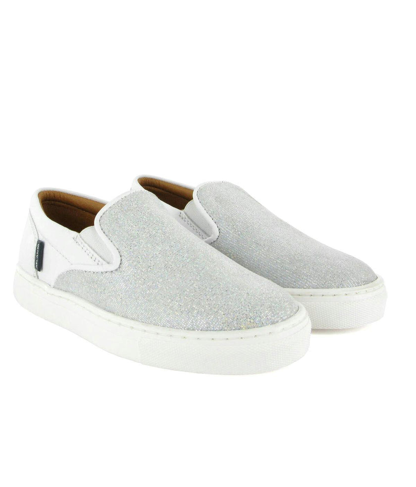 Slip On Sneaker, White Leather