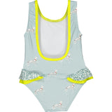 Posh Dalmatian One-Piece Swimsuit, Yellow
