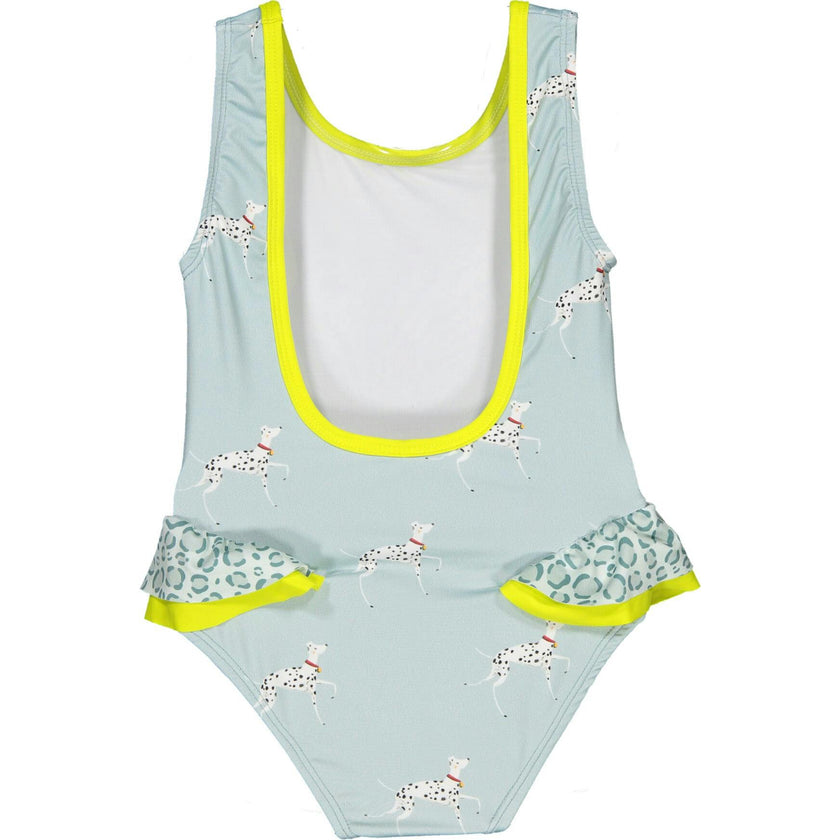 Posh Dalmatian One-Piece Swimsuit, Yellow