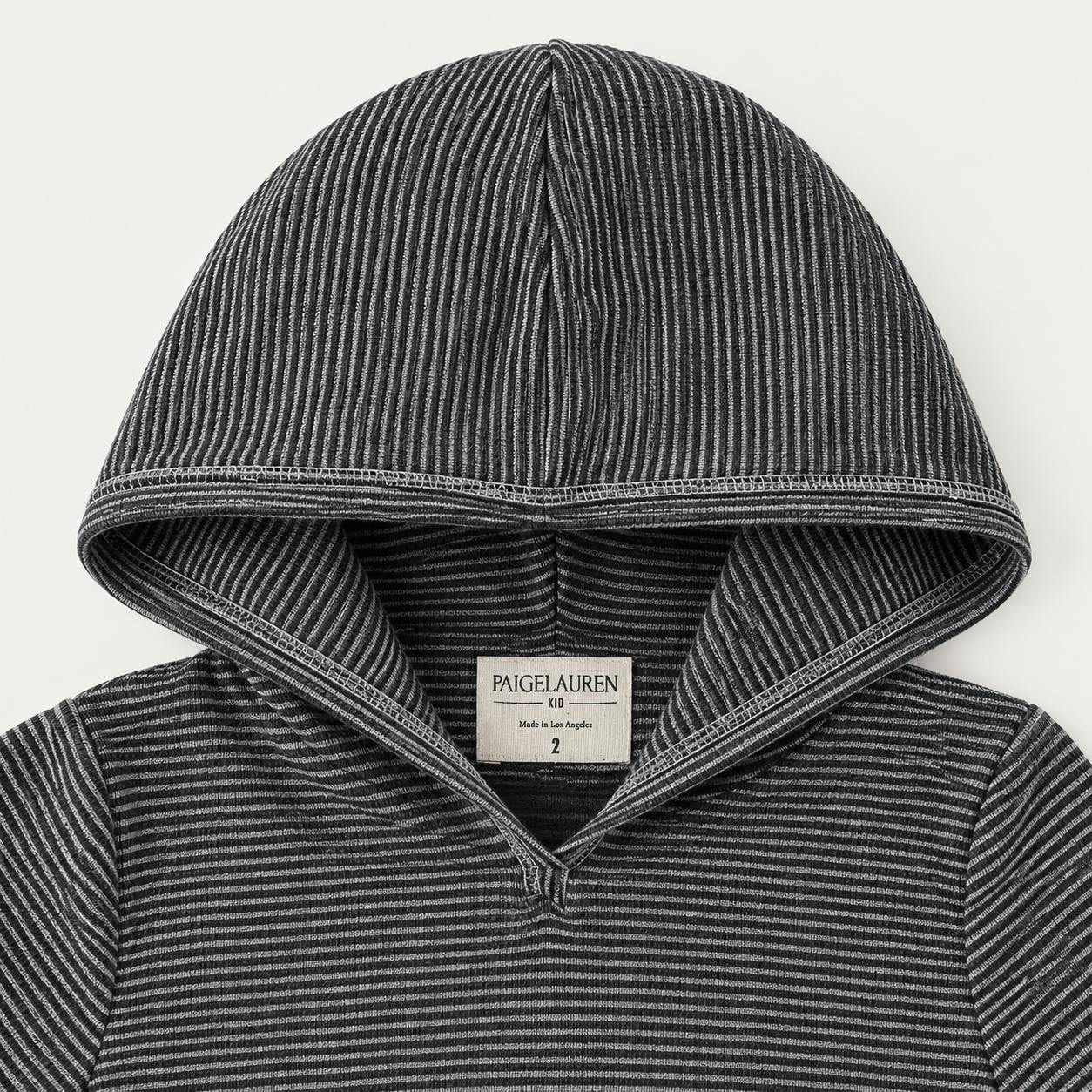 Marble Stripe Rib Hoodie and Jogger Set