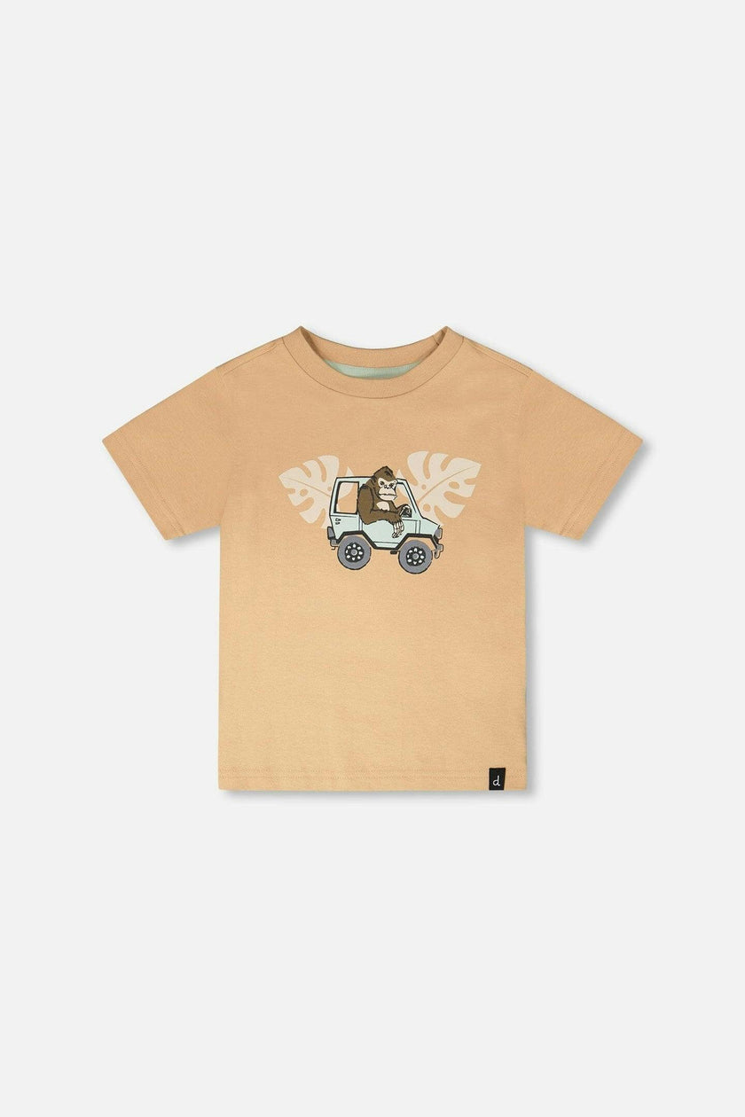 Organic Cotton Short Sleeve T-Shirt Beige