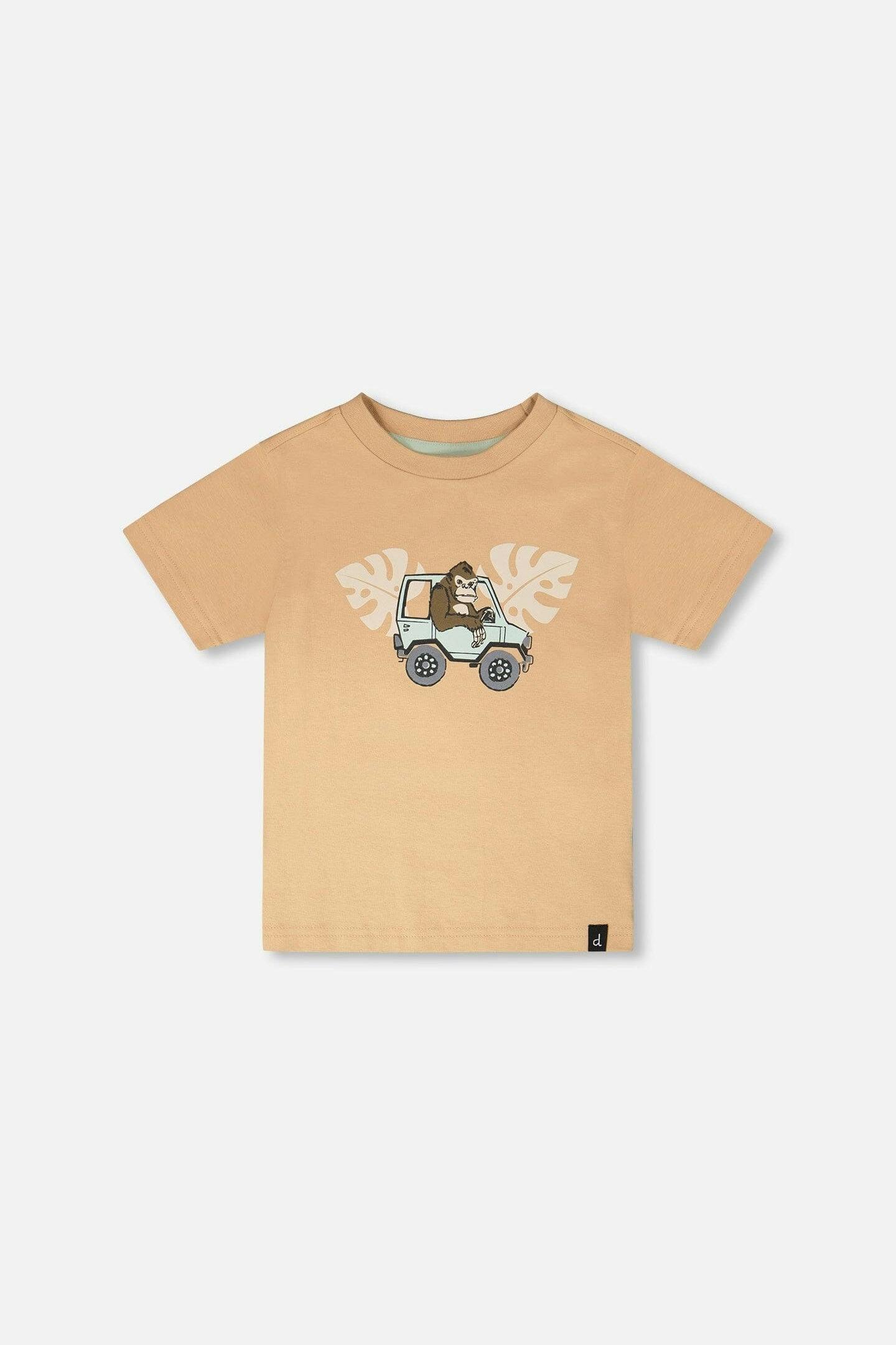 Organic Cotton Short Sleeve T-Shirt Beige
