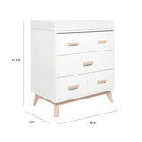 Babyletto Scoot 3-Drawer Changer Dresser with Removable Changing Tray