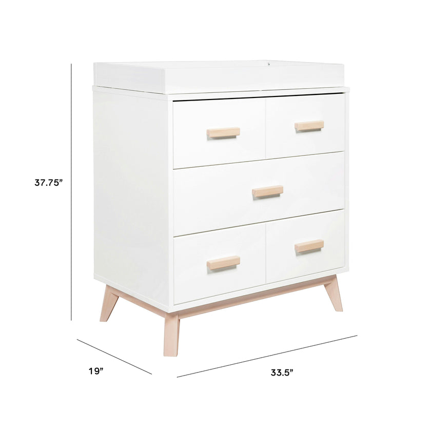Babyletto Scoot 3-Drawer Changer Dresser with Removable Changing Tray