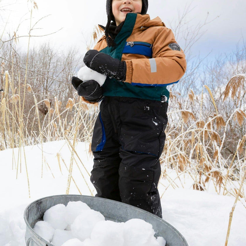 One-Piece Play Snowsuit Colorblocked And