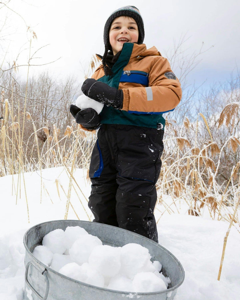 One-Piece Play Snowsuit Colorblocked And