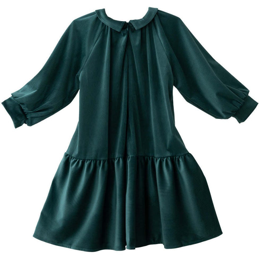 Isla dress (sacramento-green velvet)