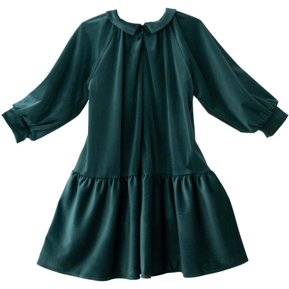 Isla dress (sacramento-green velvet)