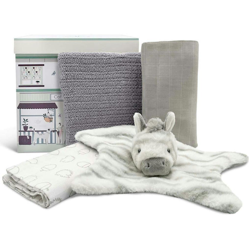 Zachary Comforter with Swaddles and Blanket Baby Gift