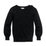 Organic Bow Detail Pointelle Sweater