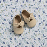 Baby Bow Ballet Flat | Cream Leather