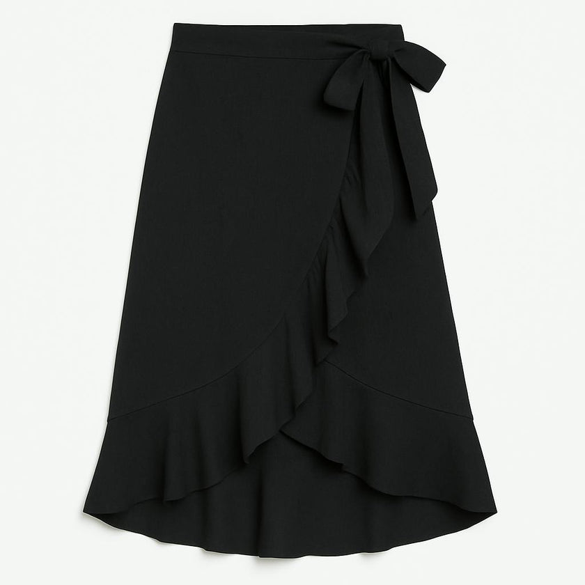 Girl's Wrap Skirt - Black