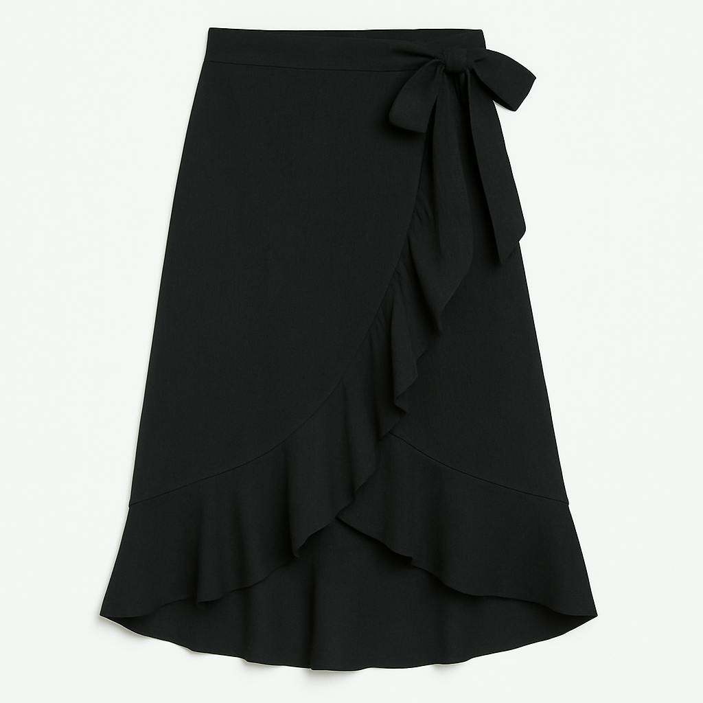 Girl's Wrap Skirt - Black