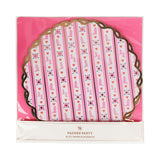 Packed Party Boot Scoot Blooms Western Round Paper Placemats 10ct - Gold Foil Pink Western Pattern 15 Inch Placemats for Western Parties