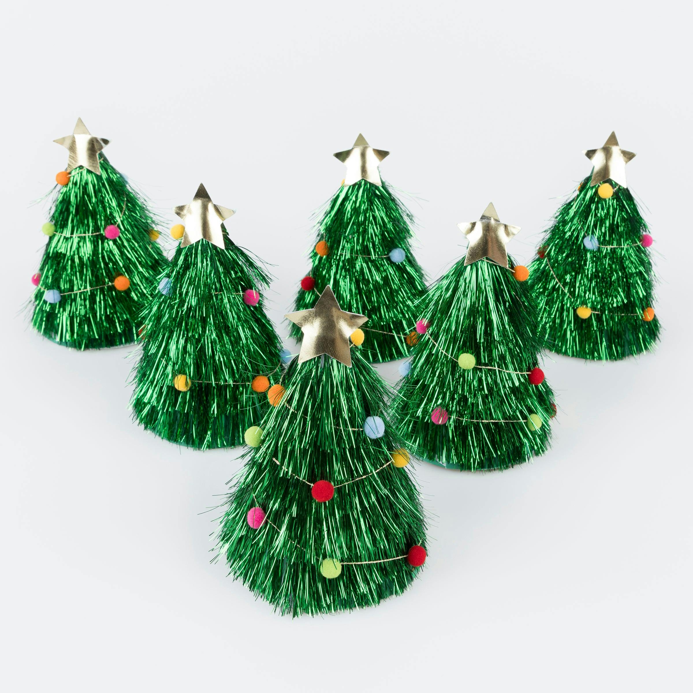 Tinsel Tree Party Hats