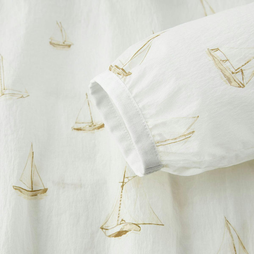 Sailboat Melody Hooded Sun Shield Windbreaker Jacket