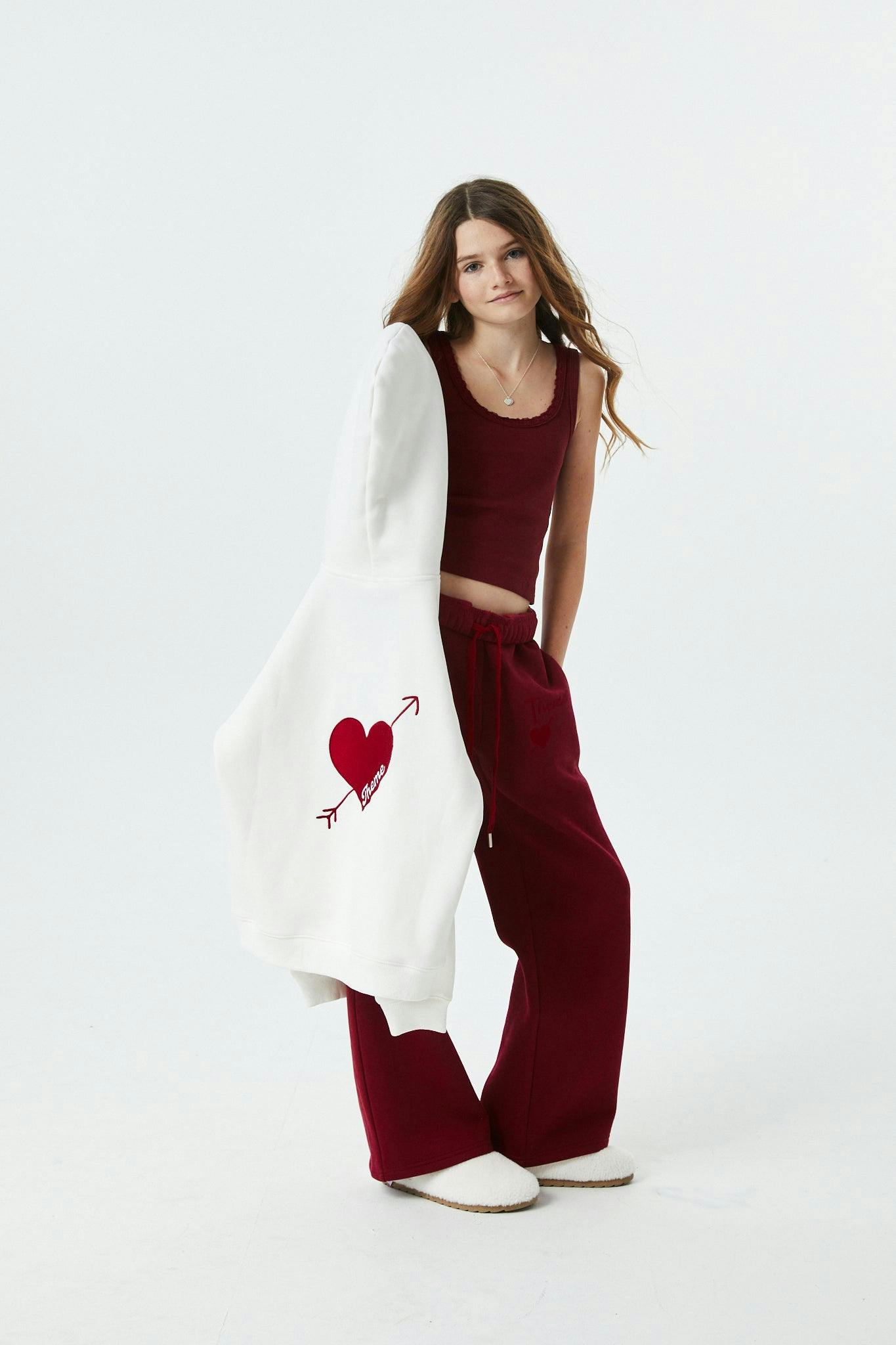 Lea White French Terry Oversized Hoodie - Ace