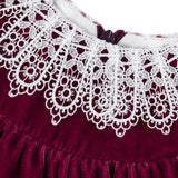 Dress With Lace Collar