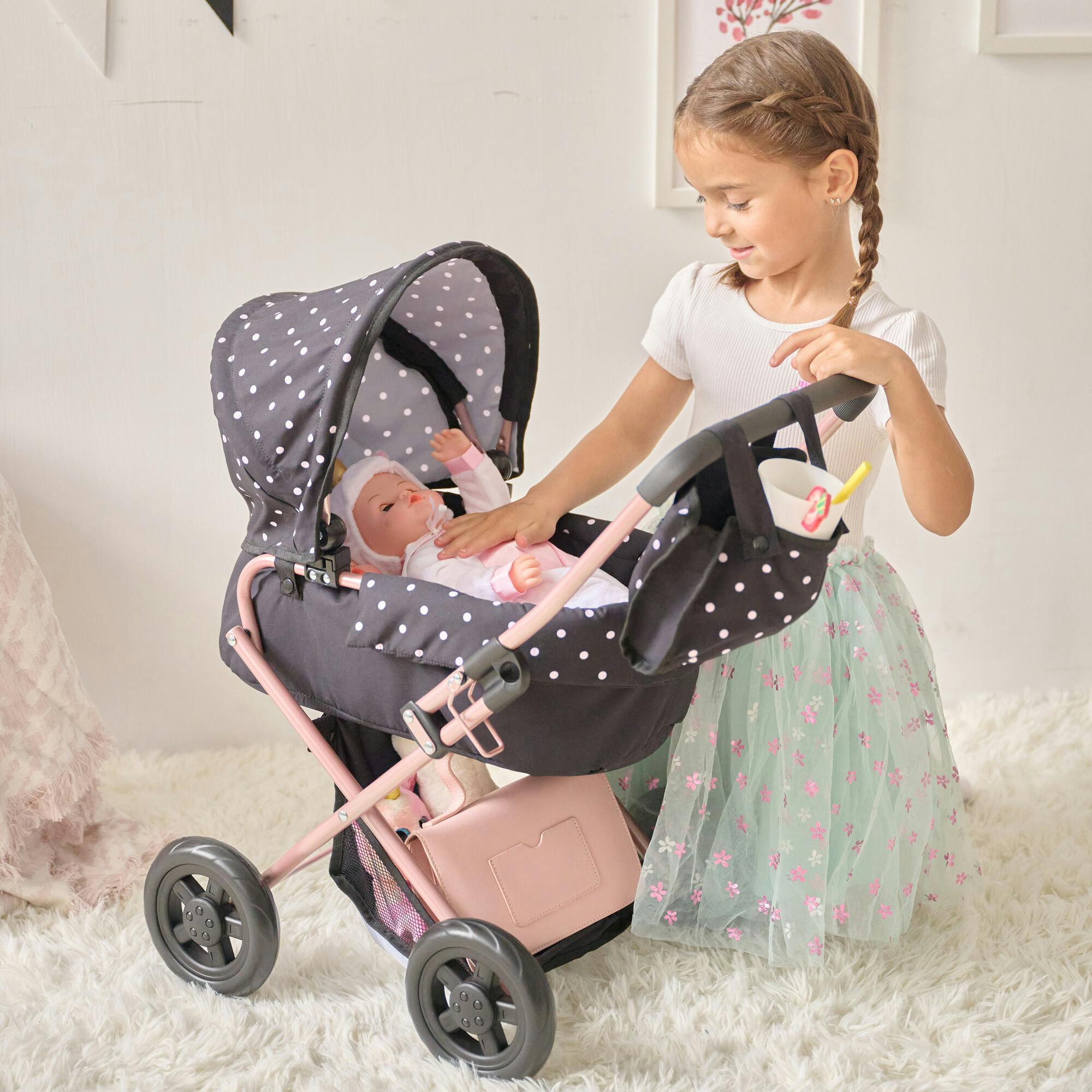 Olivia's Little World Pin Up Doll Classic Stroller with Removable Bassinet