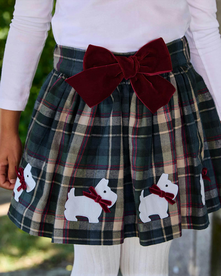Bonnie Scottie Bow Skirt