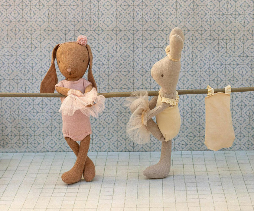 Bunny size 1, Chocolate brown - Ballet suit and skirt rose