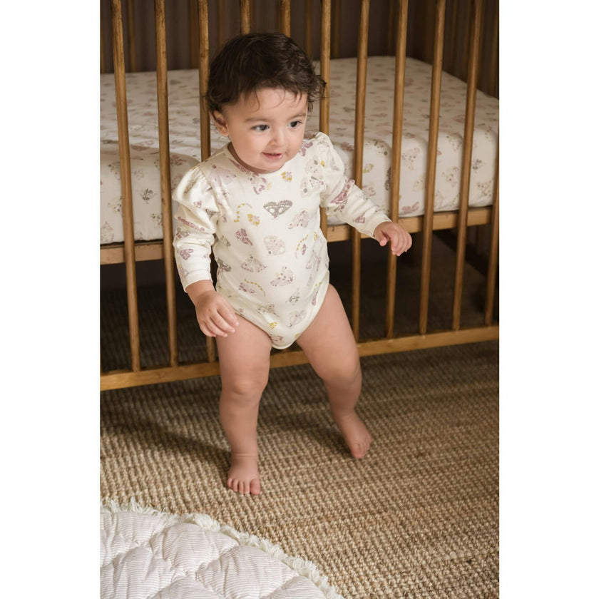 Daydreamer Long Sleeve One-Piece, White