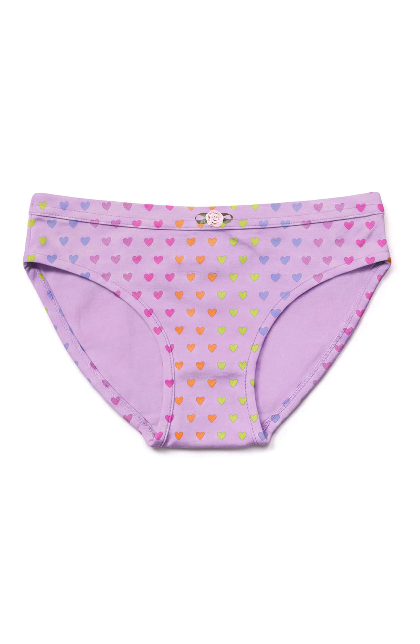 Girls Underwear 3 Piece Set - Orchid, Sweet Cherries & Shimmering Hearts