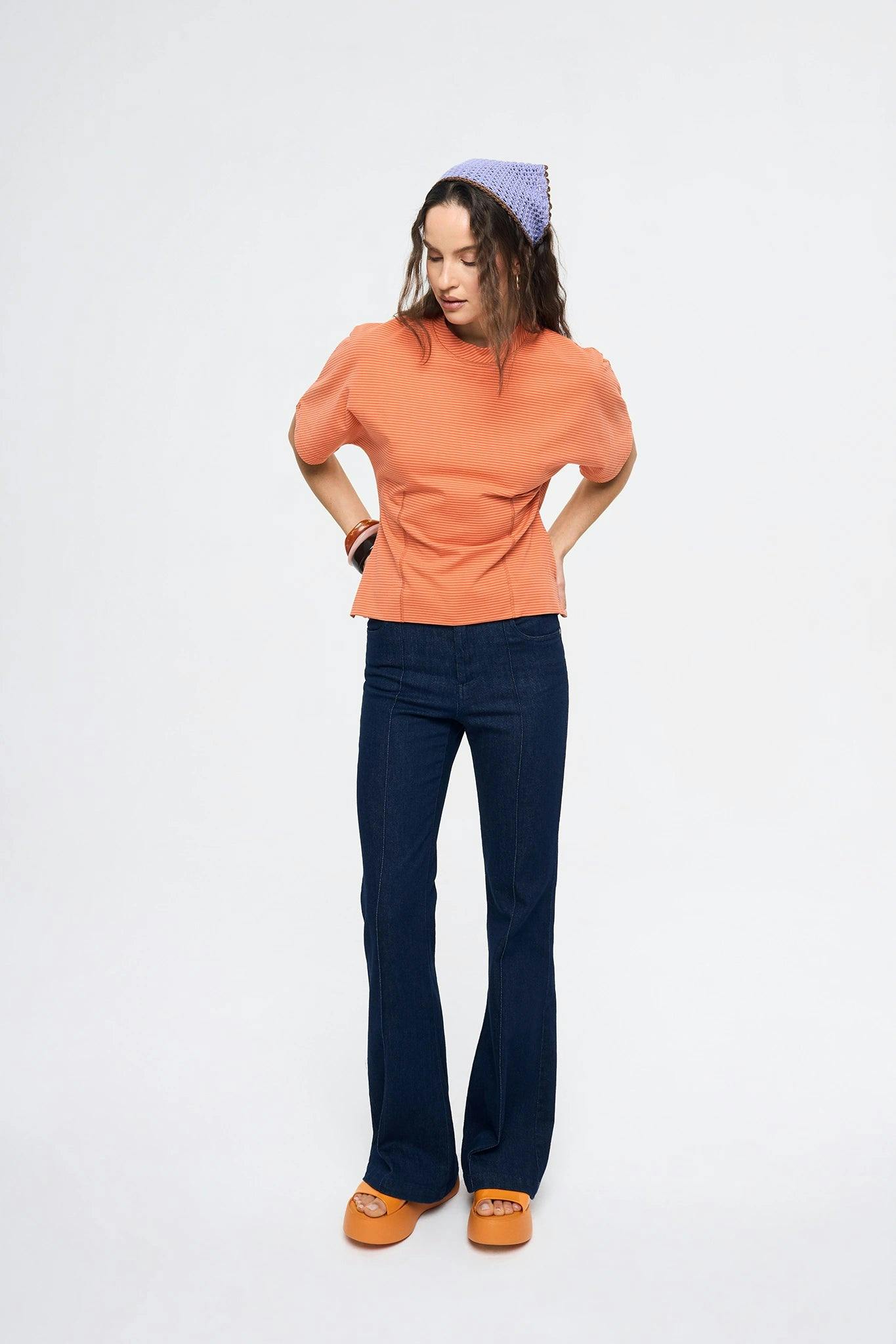 women's t-shirt – orange sun