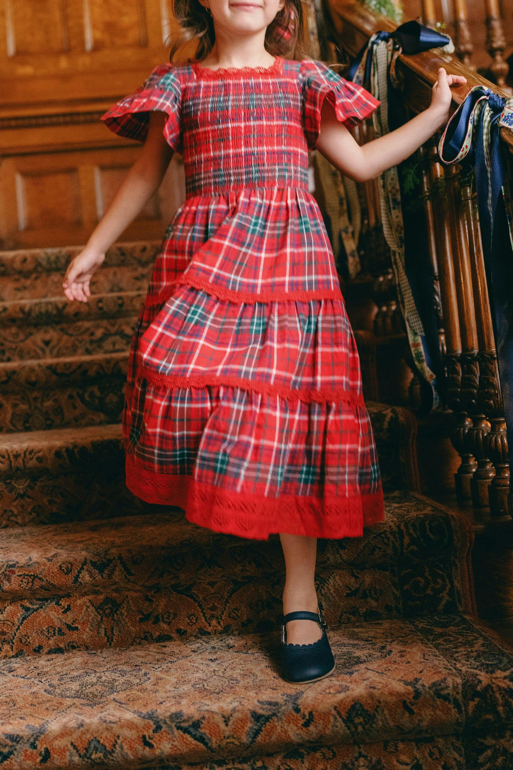 Mini Rosario Dress in Christmas Cheer Plaid