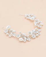 Crystal Garden Pearl Accent Hair Vine
