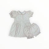 Charlotte Dress | Holiday Dot Stripe