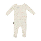 Eyelet Floral Footie