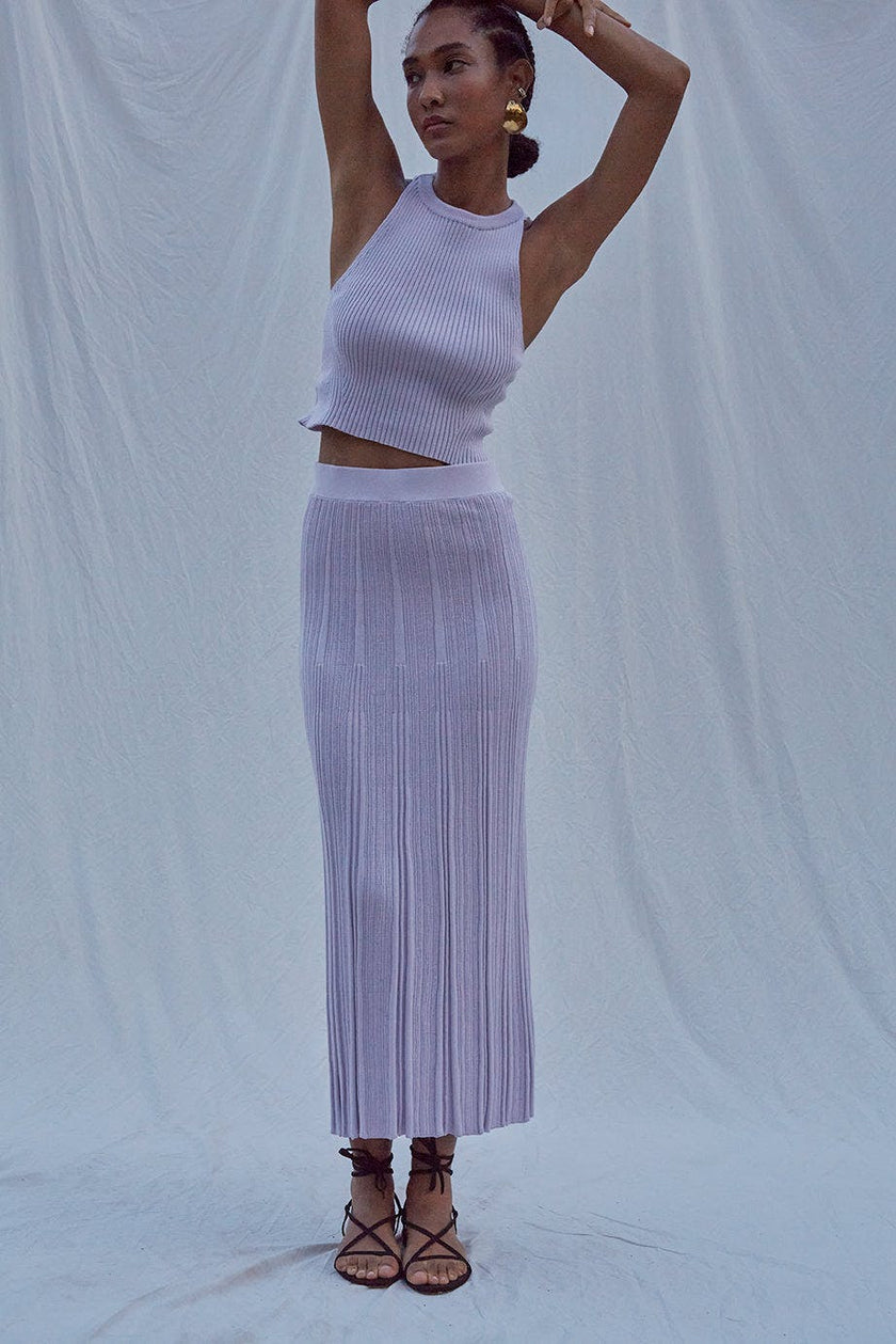 TIA CROP TANK | SOFT LAVENDER | TWO LEFT!