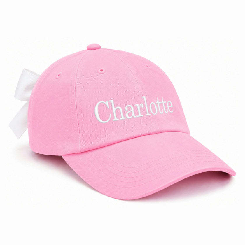 Customizable Bow Baseball Hat
