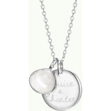 Personalized Gemstone Necklace, Sterling Silver