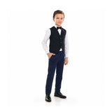 Navy Benito Vest Outfit Set