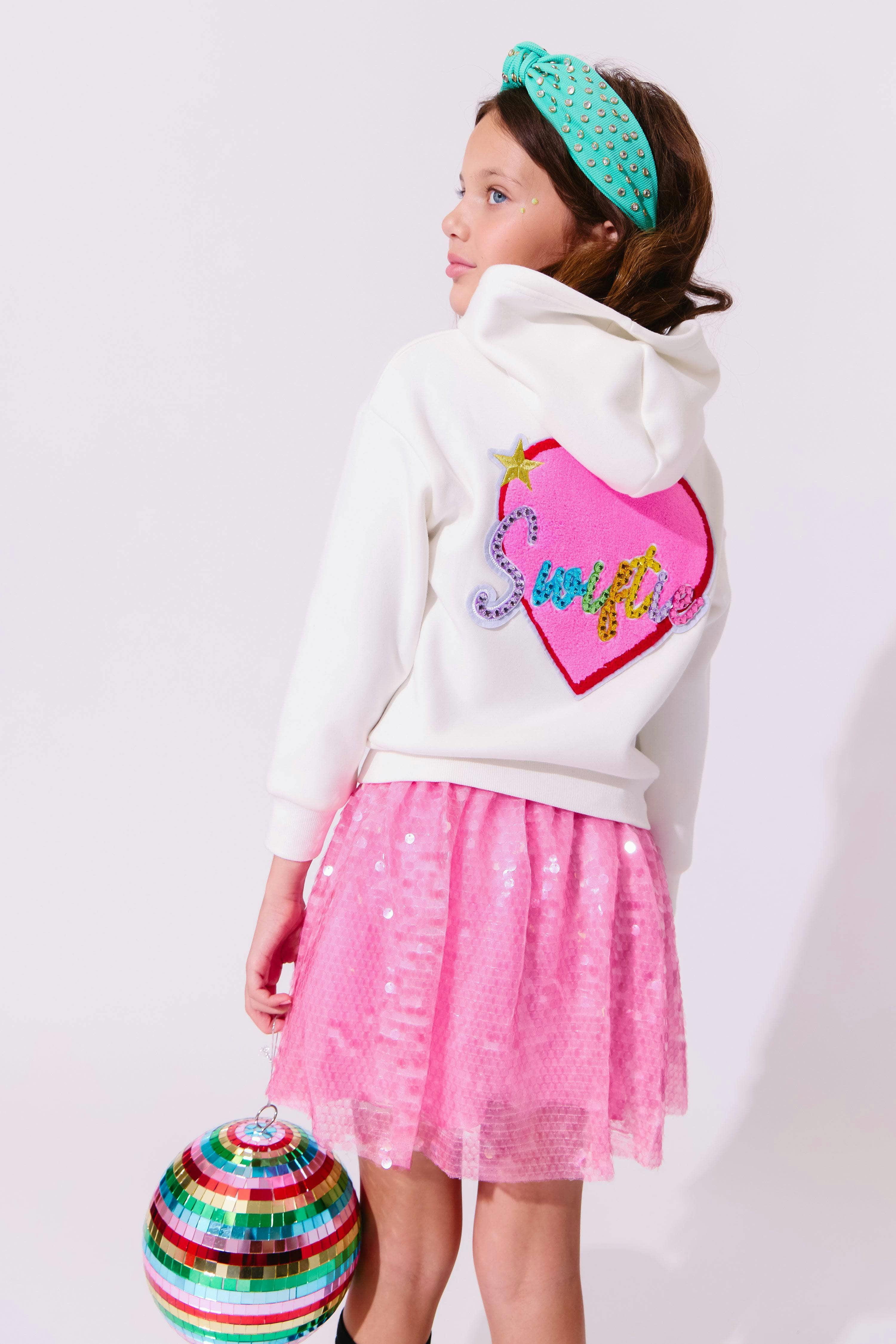 Bubble Gum Hot Pink Sequin Skirt