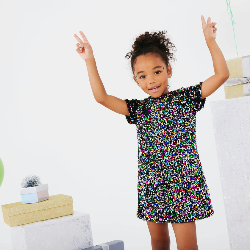 Shimmer Stardust Sequin Dress