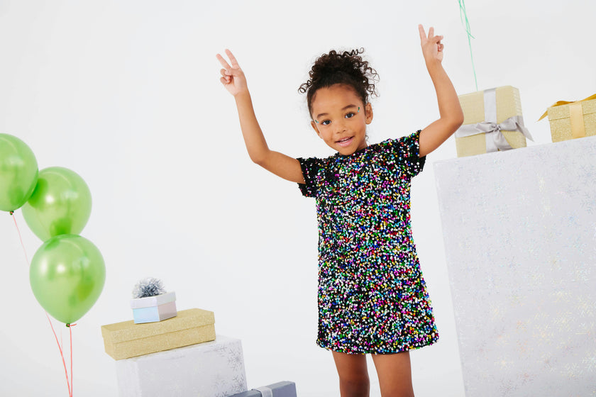 Shimmer Stardust Sequin Dress